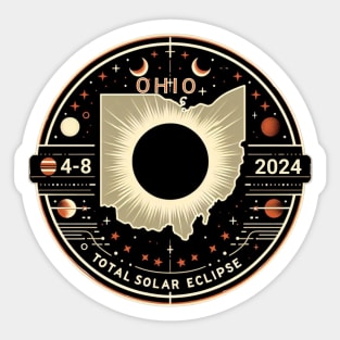 OHIO TOTAL SOLAR ECLIPSE 4-8-2024 Sticker